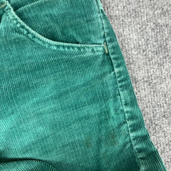 Vintage Wrangler Corduroy Pants Mens Size 27x30 Green Student - Picture 7 of 11